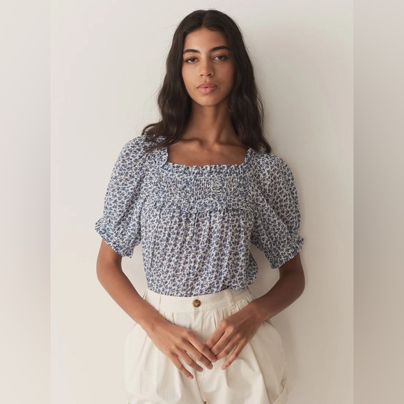 Doen Frances Top- Cornflower Blue - Picture 2 of 6